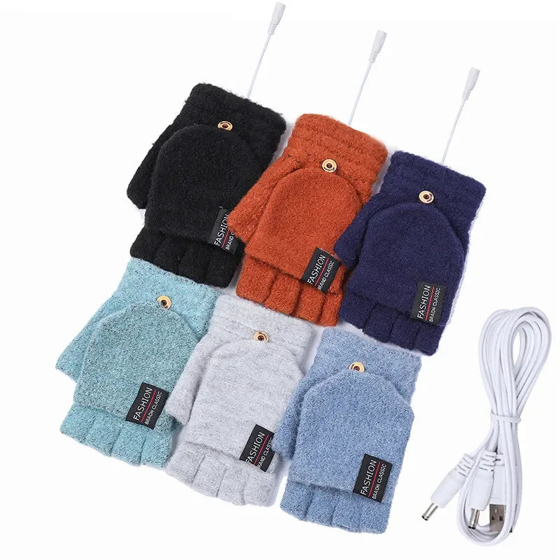 Guantes Calefactables Recargables por USB con Tres Ajustes de Temperatura
