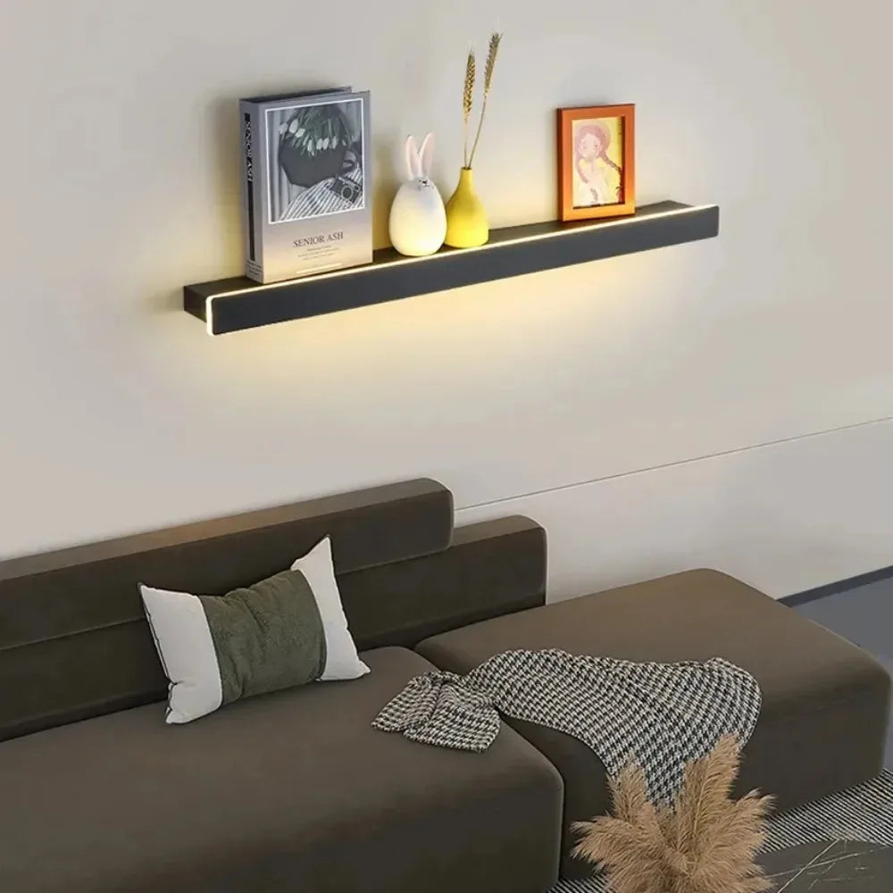 AstraNook LED Wall Lamp With Integrated Night Shelf for Bedroom