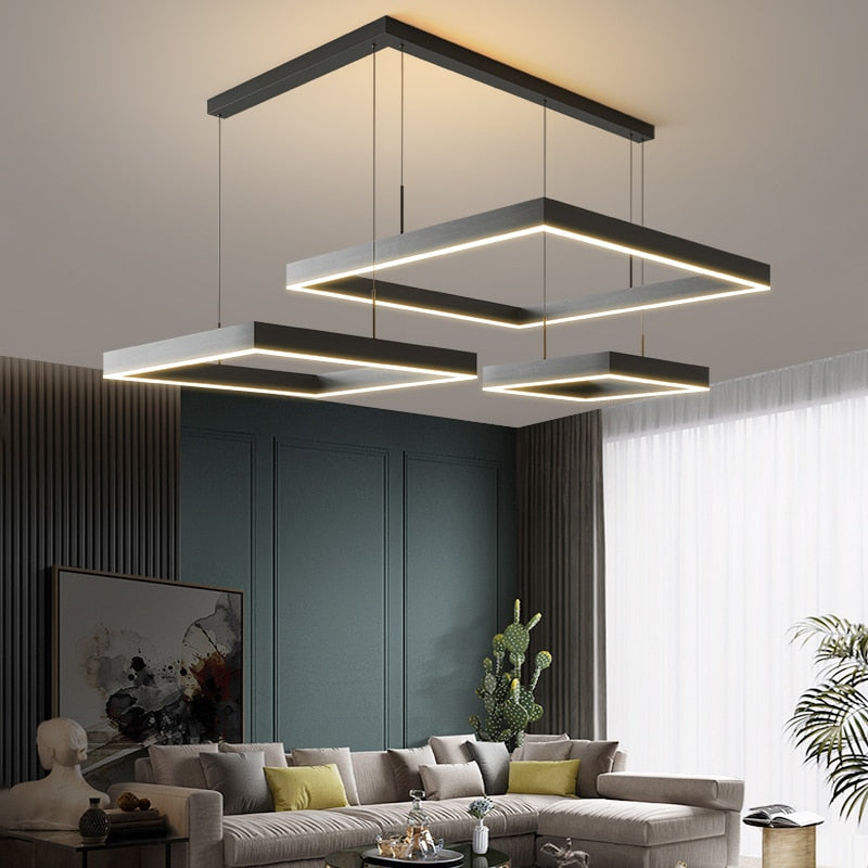 لوستر LED اورلیا اسکوئر برای اتاق نشیمن و ورودی