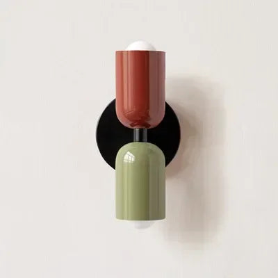 AuraNest Nordic Macaron Wandleuchte mit bidirektionaler Ambientebeleuchtung