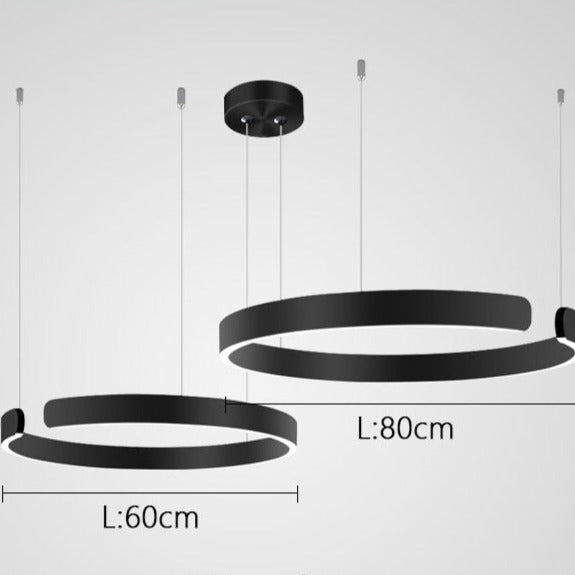 لوستر دایره‌ای LED الارا فلزی برای خانه لوکس مدرن