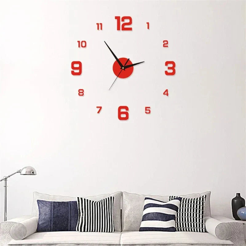 LumaNova DIY svítící 3D nástěnné hodiny s moderním bezrámovým designem