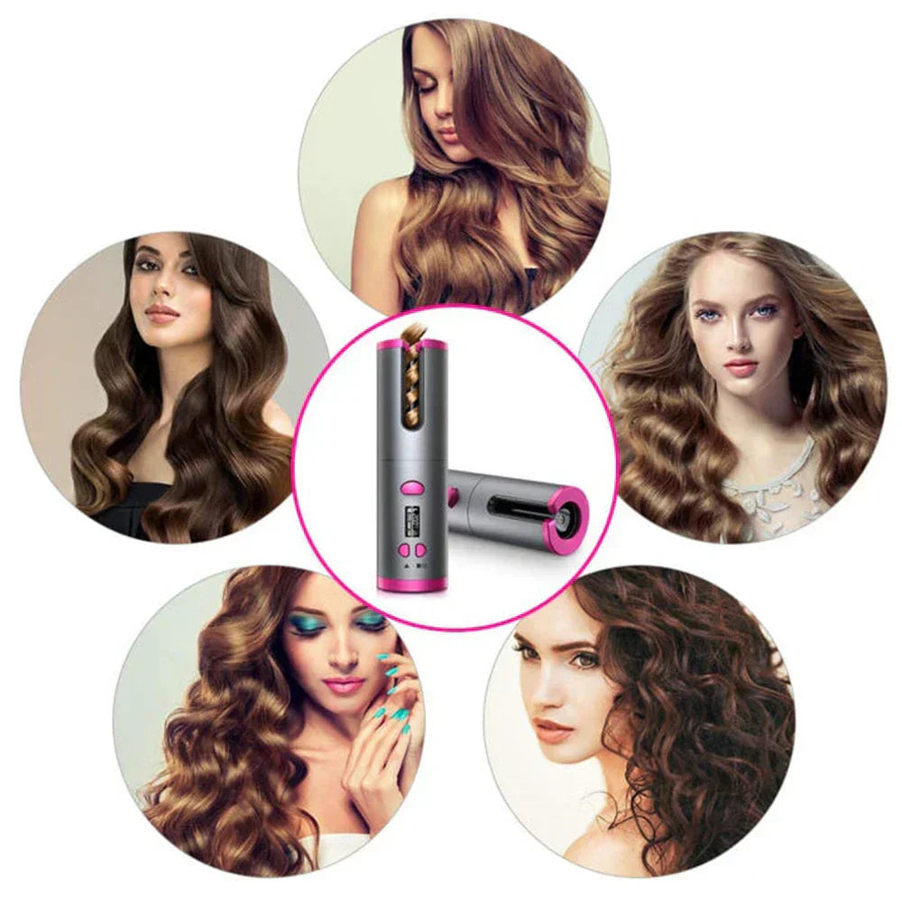 اتو فر کننده مو بی‌سیم AutoCurl Pro با نمایشگر LED