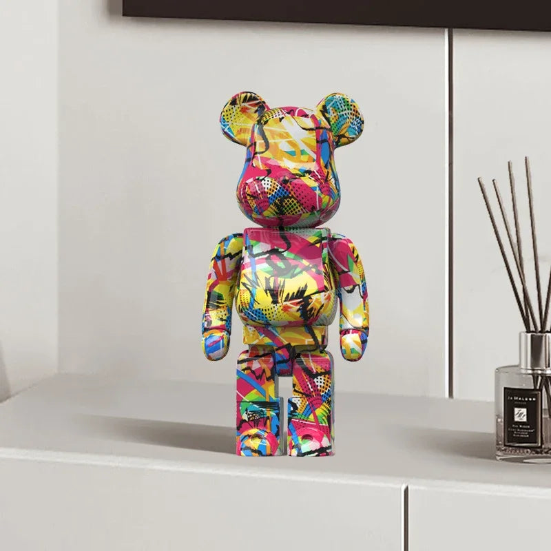 CityCub Graffiti Bärenfigur mit Ablageplatte Dekor