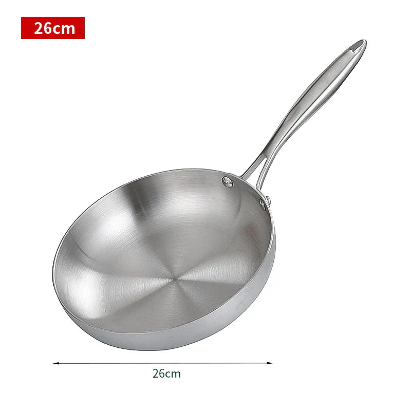 Astraea 28cm 304 nerezová nepřilnavá pánev na smažení vhodná pro indukci