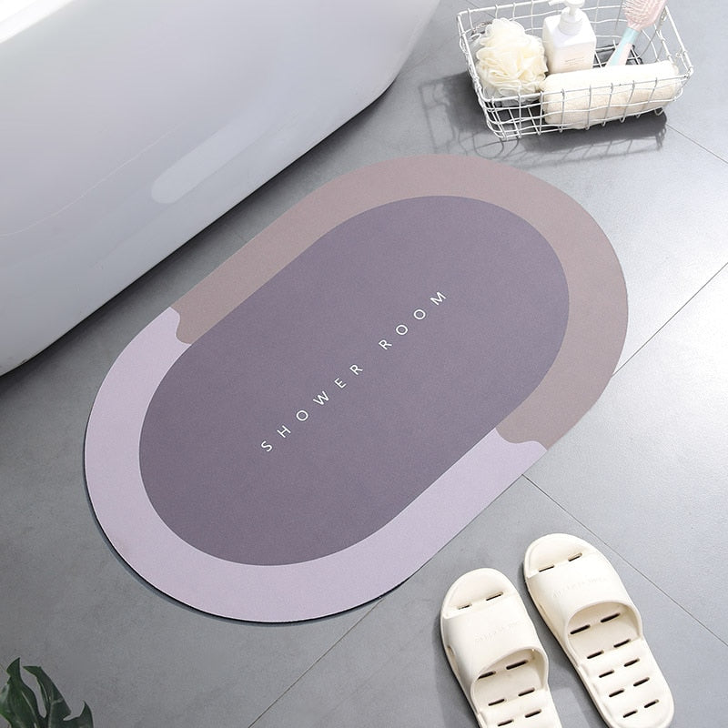 SwiftDry Absorbent Bath Mat for Quick Water Absorption