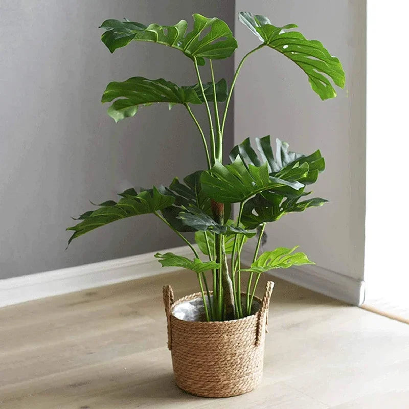 سبد حصیری دستبافت بزرگ برای گلدان و نگهداری MeadowNest