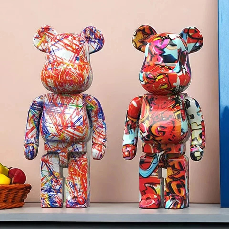 CityCub Graffiti Bärenfigur mit Ablageplatte Dekor
