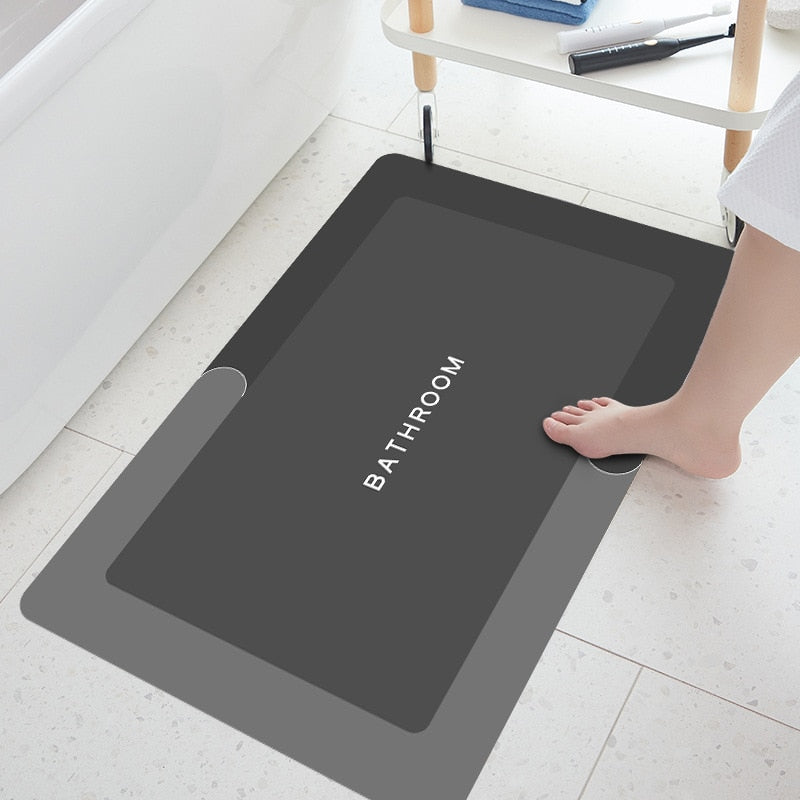 SwiftDry Absorbent Bath Mat for Quick Water Absorption