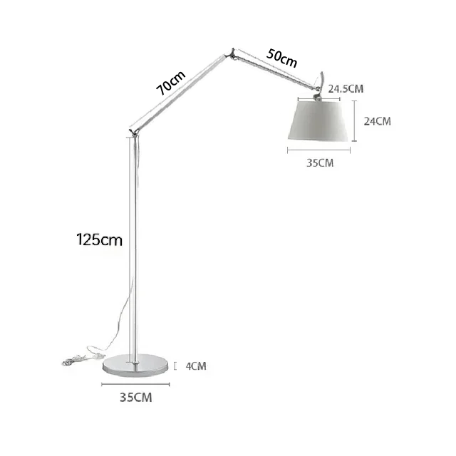 Auralis Long-Arm Floor Lamp in Korean-Scandi Style