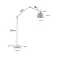 Auralis Long-Arm Floor Lamp in Korean-Scandi Style