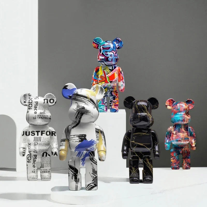 CityCub Graffiti Bärenfigur mit Ablageplatte Dekor