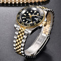Aureon GMT Luxury Automatic Mechanical Men's Watch 40mm Stainless Steel