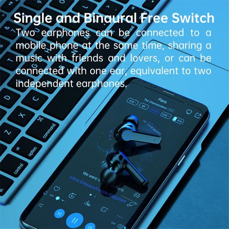 Auricolare Bluetooth NovaPulse con Controlli Touch e Display LED di Alimentazione