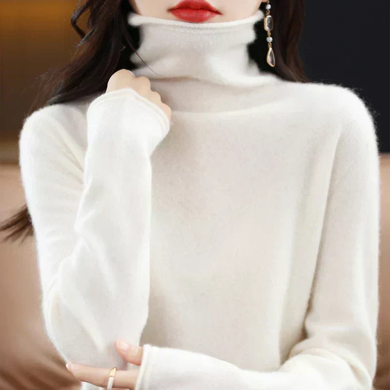 ژاکت یقه اسکی پشمی مرینو فوق‌العاده نرم لیرا استرالیا برای زنان