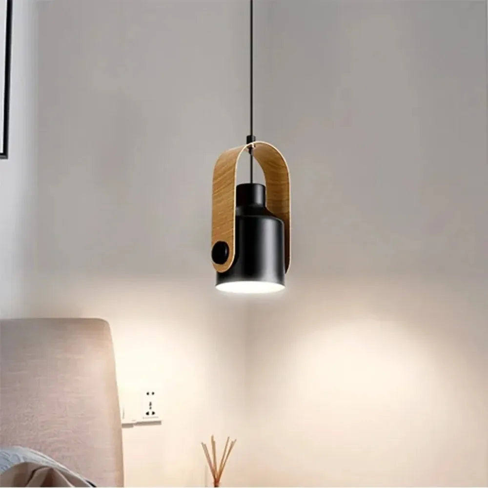 Lampada a sospensione con faretto regolabile Asteri Nordic con base E27