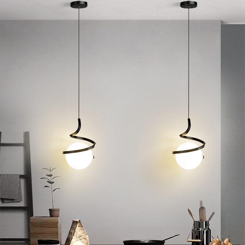 چراغ آویز شیشه‌ای آسترانوا، چراغ سقفی LED به سبک نوردیک