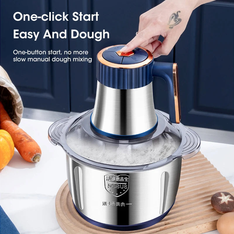 PulseForge 5L Electric Meat Grinder And Multifunctional Food Processor
