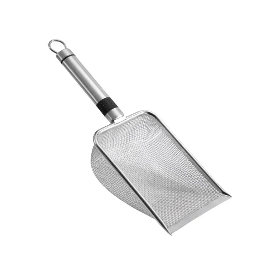 PawEase Stainless Steel Cat Litter Scoop With Ergonomic Handle And Rust Resistance