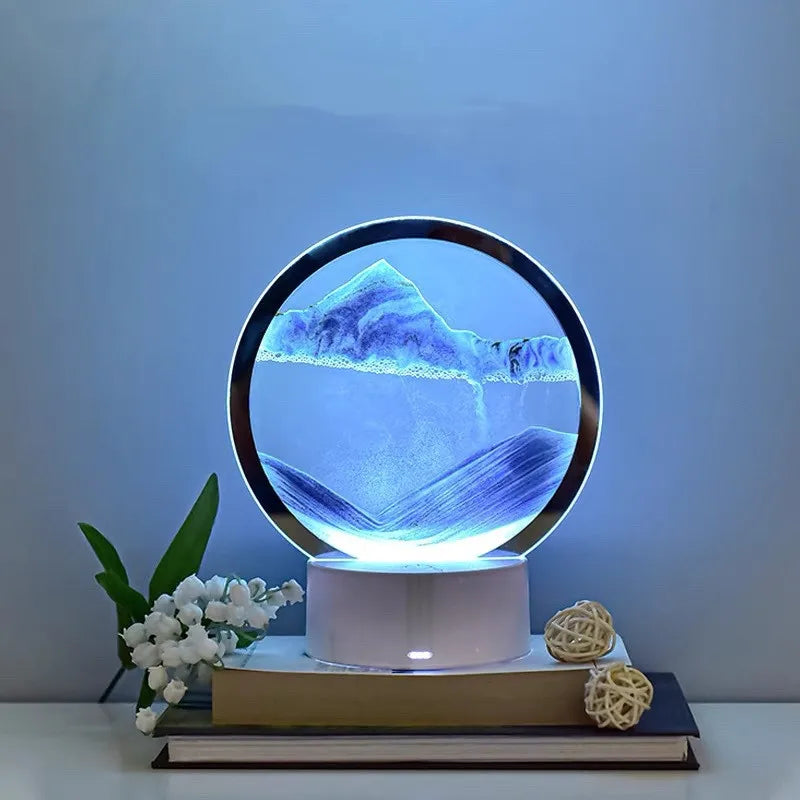 NovaSculpt Lâmpada de Areia Luz Relaxante Arte para Descompressão
