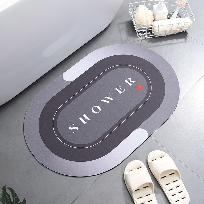 SwiftDry Absorbent Bath Mat for Quick Water Absorption