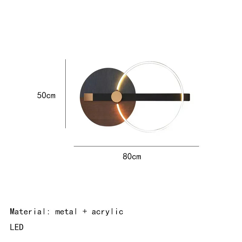 Lampada da parete NovaRing di Kairo LED dimmerabile regolabile