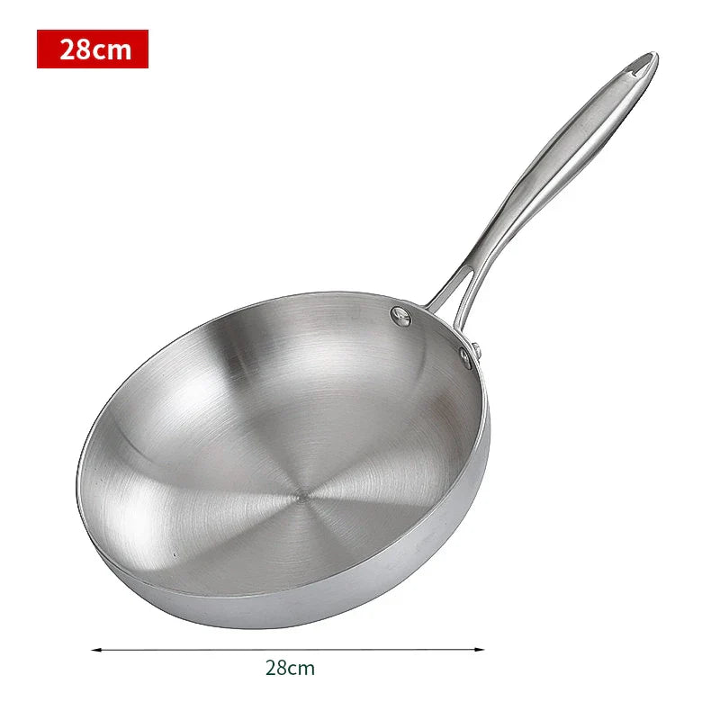 Astraea 28cm 304 nerezová nepřilnavá pánev na smažení vhodná pro indukci