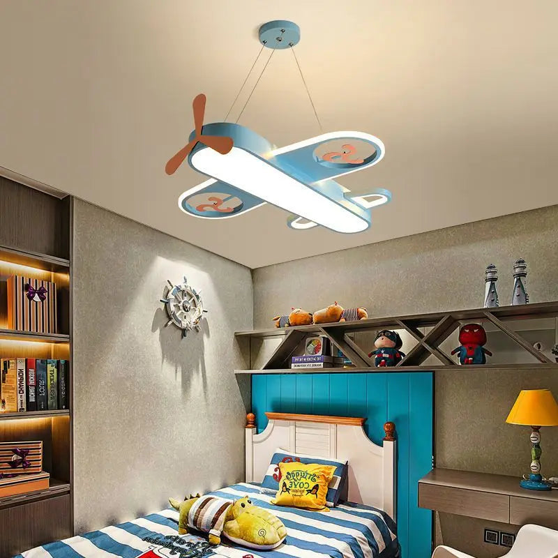 AeroLite Junior LED Aircraft Chandelier for Kids' Bedroom