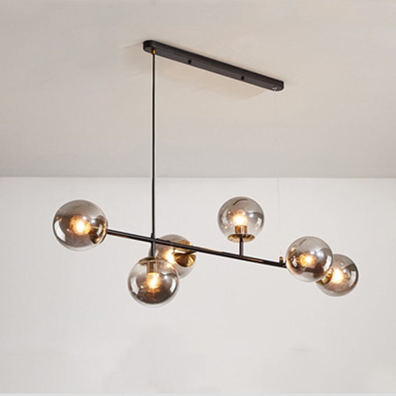 Kora Glas-Kugel-Kronleuchter in Gold- oder Schwarz-Finish