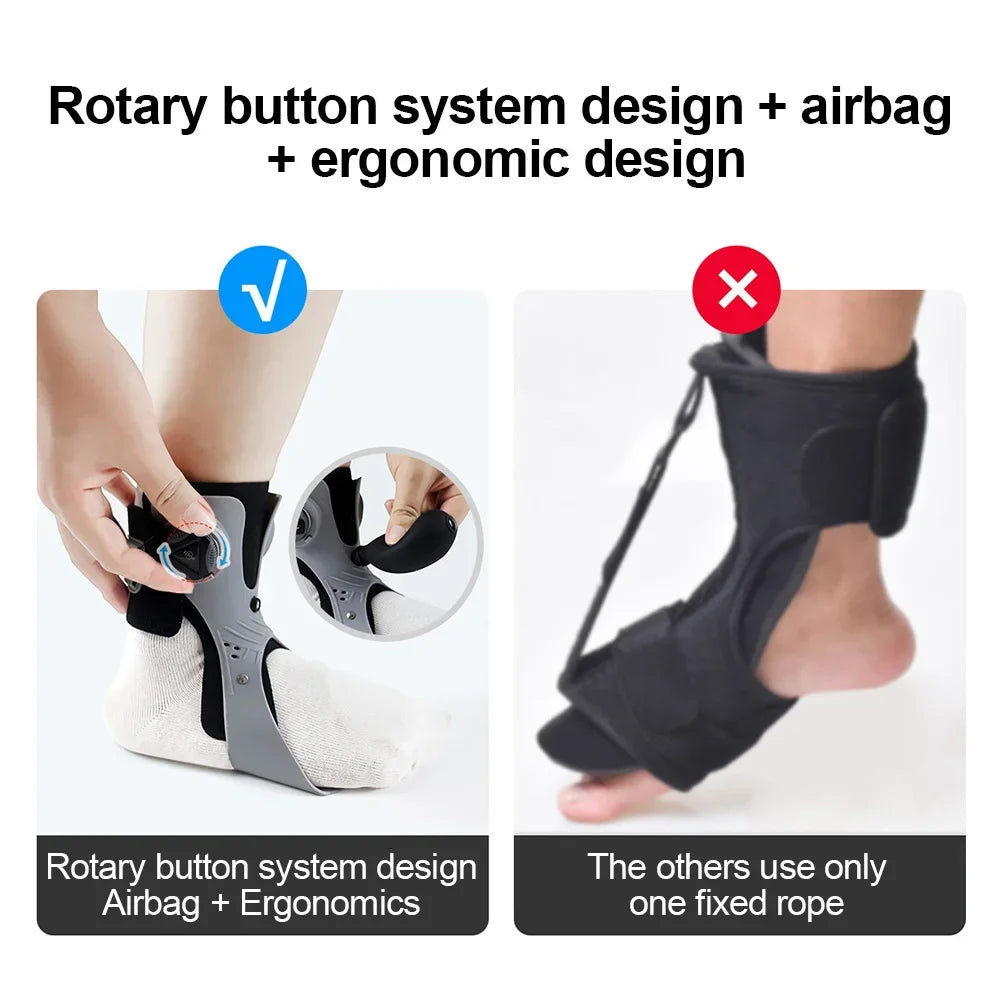 Adjustable Orthopedic Ankle Support Brace for Foot Drop