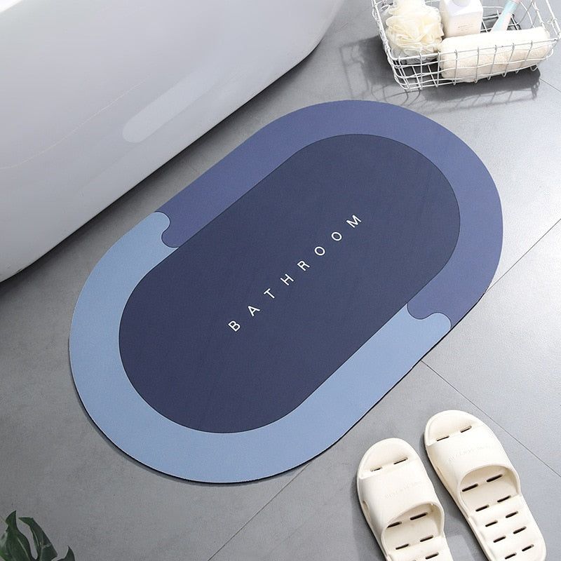 SwiftDry Absorbent Bath Mat for Quick Water Absorption