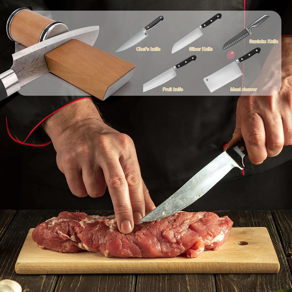 EdgeMaster Pro Knife Sharpener With Diamond-Coated Grinding Roller