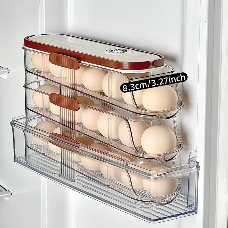 جا تخم‌مرغ یخچال اتوماتیک EggFlow با طراحی درب جانبی جمع‌وجور