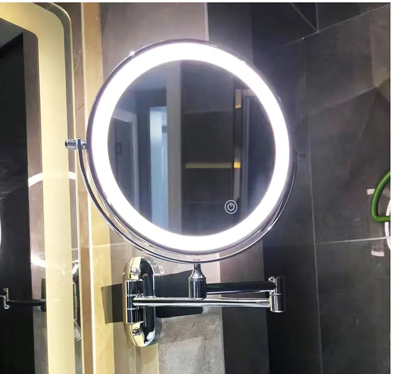AstraLux Rechargeable LED Magnifying Vanity Mirror for Makeup and Bathroom
