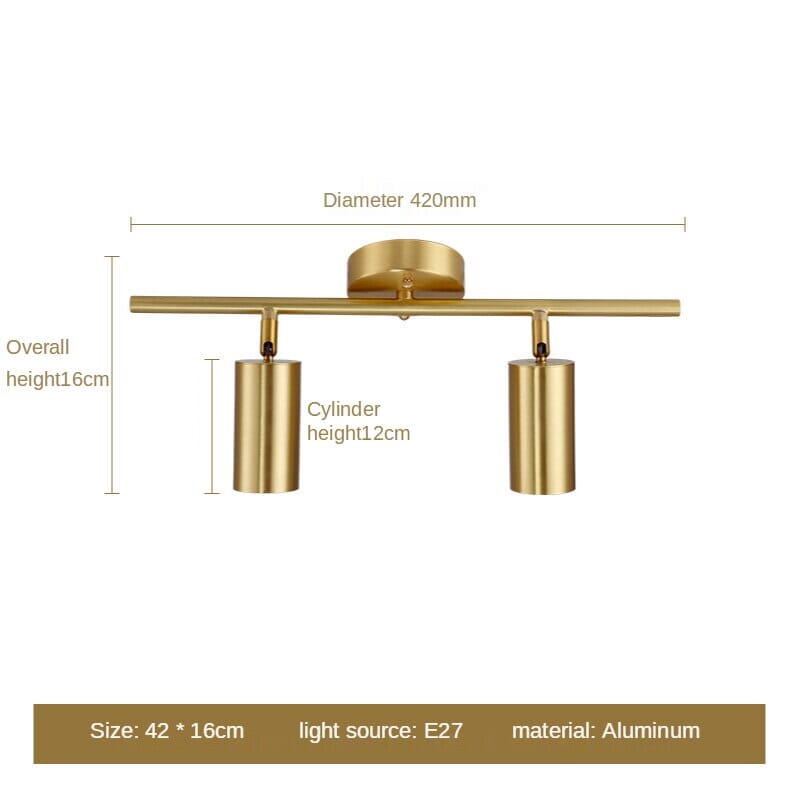Lámpara de techo con foco LED ajustable LumaraFlex con cabezales giratorios