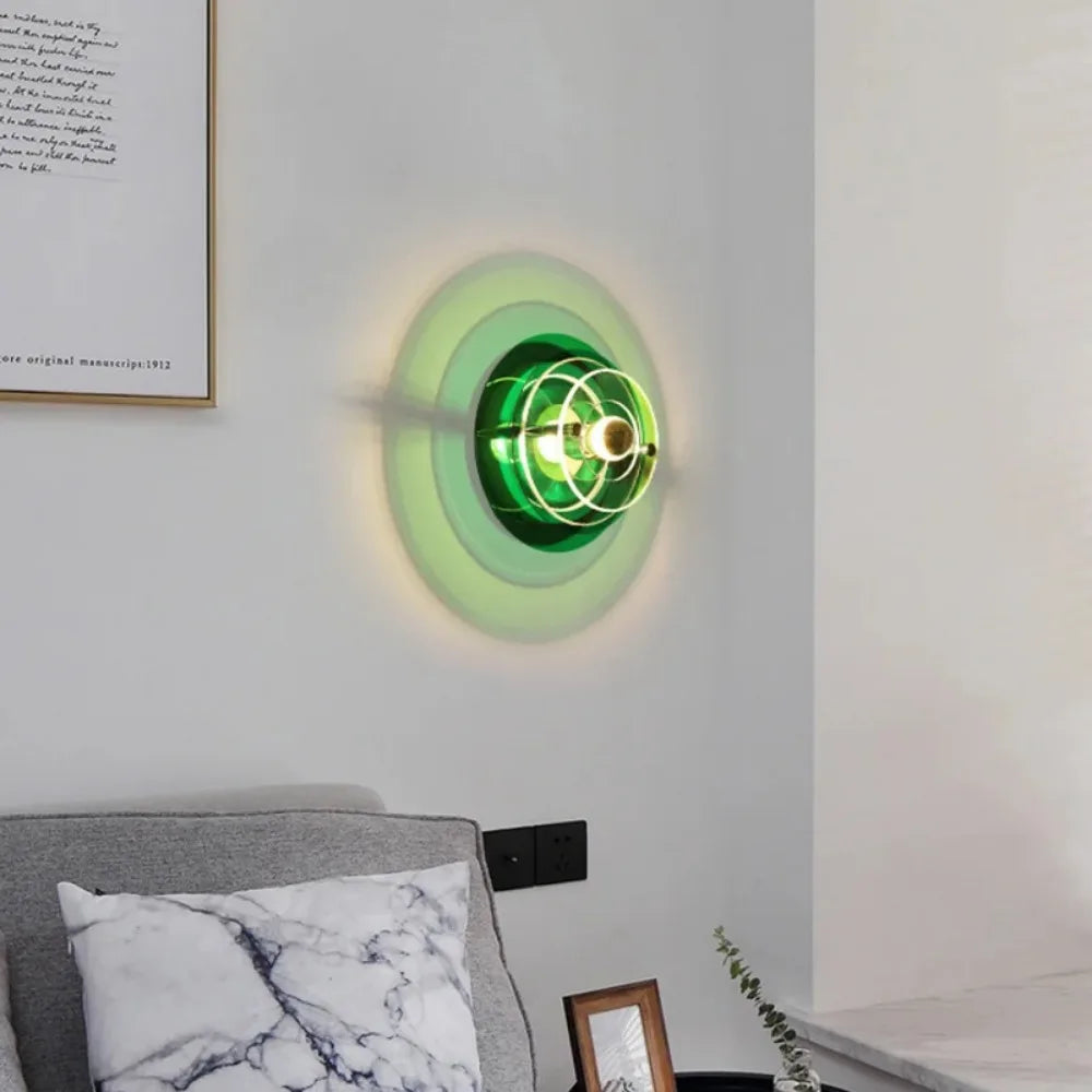 Asterra Vintage Bauhaus LED nástěnná lampa vícebarevná