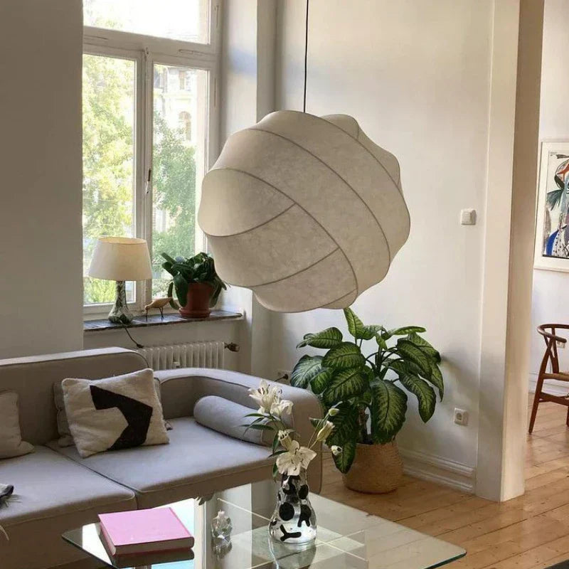 چراغ آویز LED کرریا وابی سابی ابریشمی گلوب برای ناهارخوری