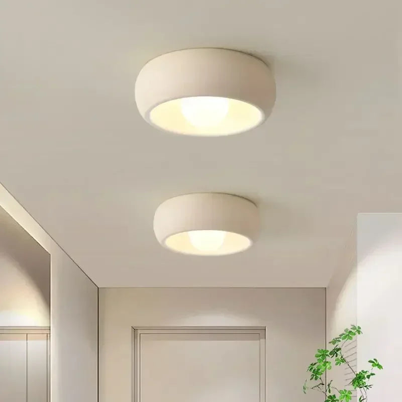 Kairoa Rund LED Loftlampe i Minimalistisk Japansk Wabi-Sabi Stil