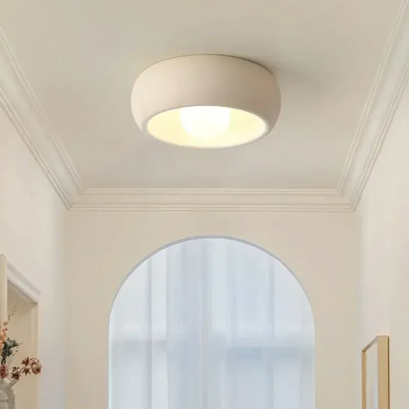 Kairoa Rund LED Loftlampe i Minimalistisk Japansk Wabi-Sabi Stil