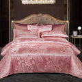 Aurelia Satin Rayon Jacquard Duvet Cover Set 220x240 for Double Bed