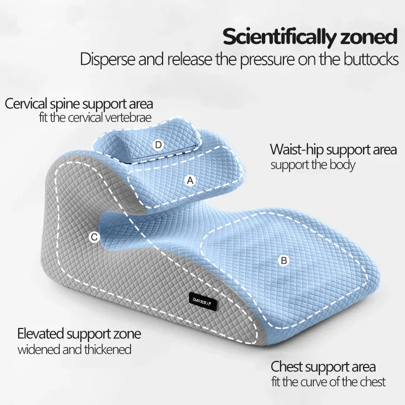 Polštář AlignEase z ergonomické paměťové pěny pro podporu držení těla a úlevu od chrápání