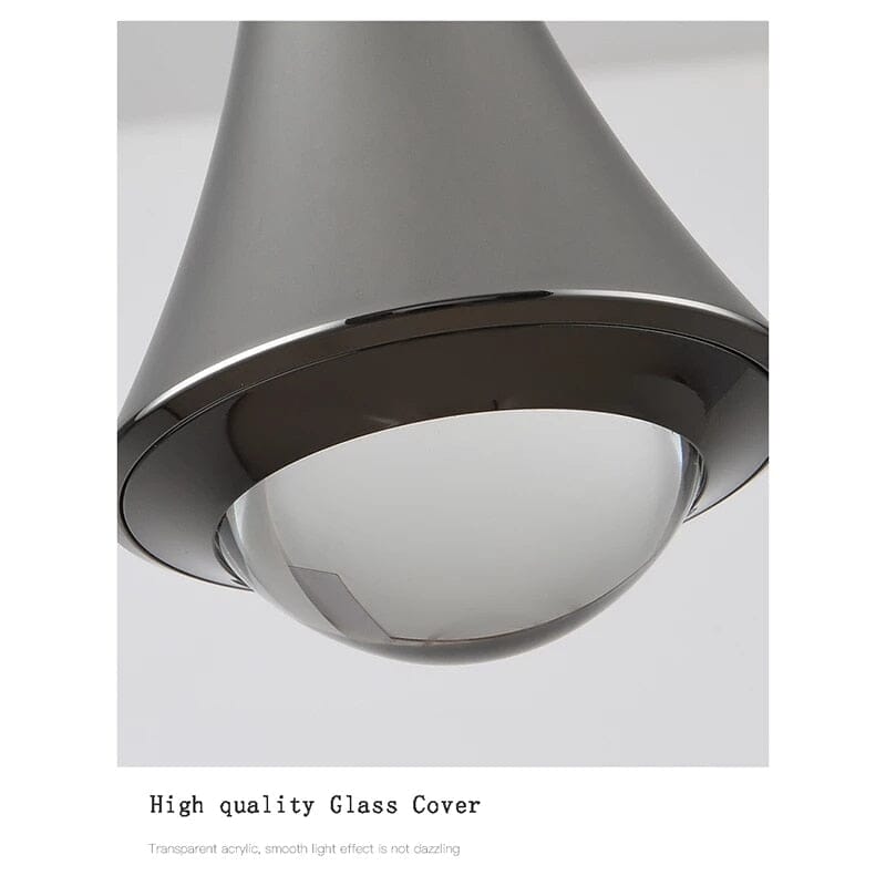 Vesari Water Drop LED Pendant Lights With Clear Glass Shade