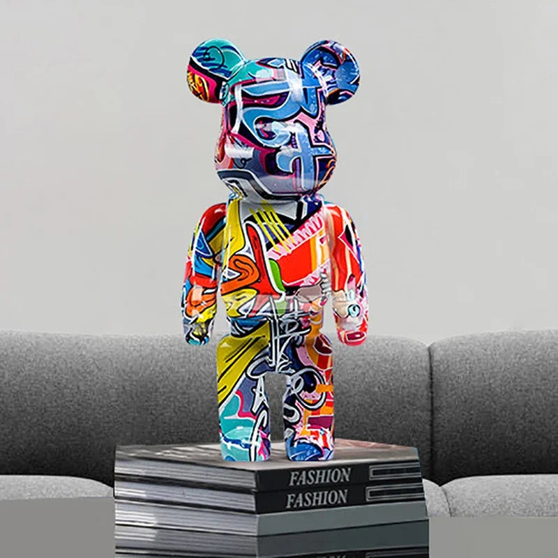 CityCub Graffiti Bärenfigur mit Ablageplatte Dekor