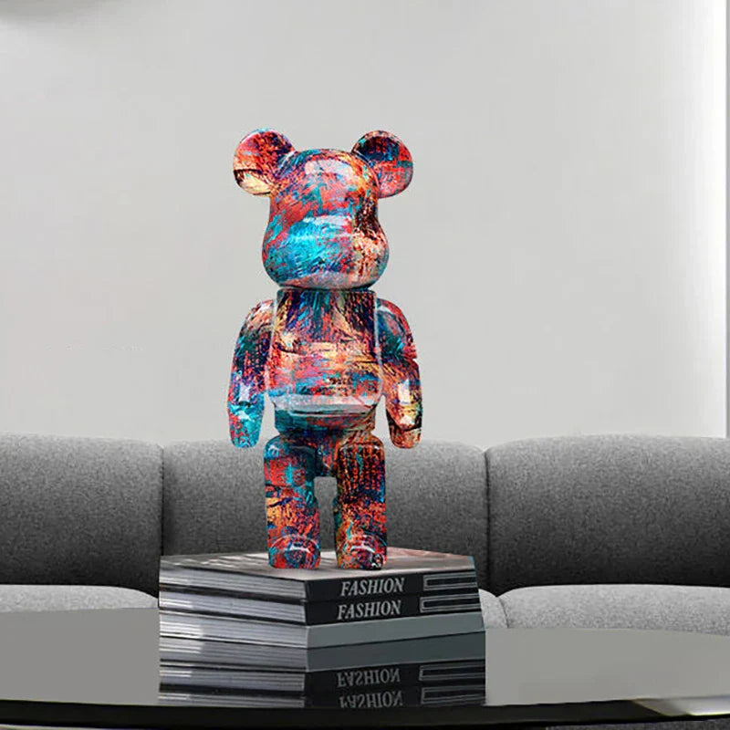 CityCub Graffiti Bärenfigur mit Ablageplatte Dekor
