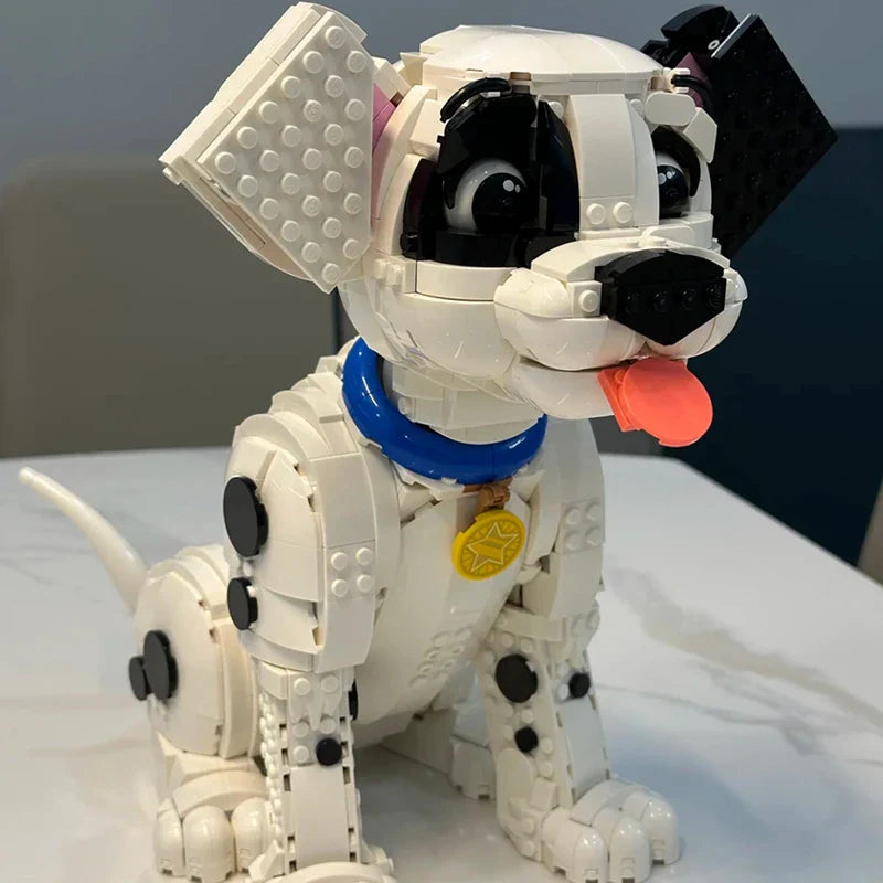 PawPrint Sevimli Yavru Köpek Yapı Taşı Modeli ile Kendin Yap Oda Dekoru Oluşturur