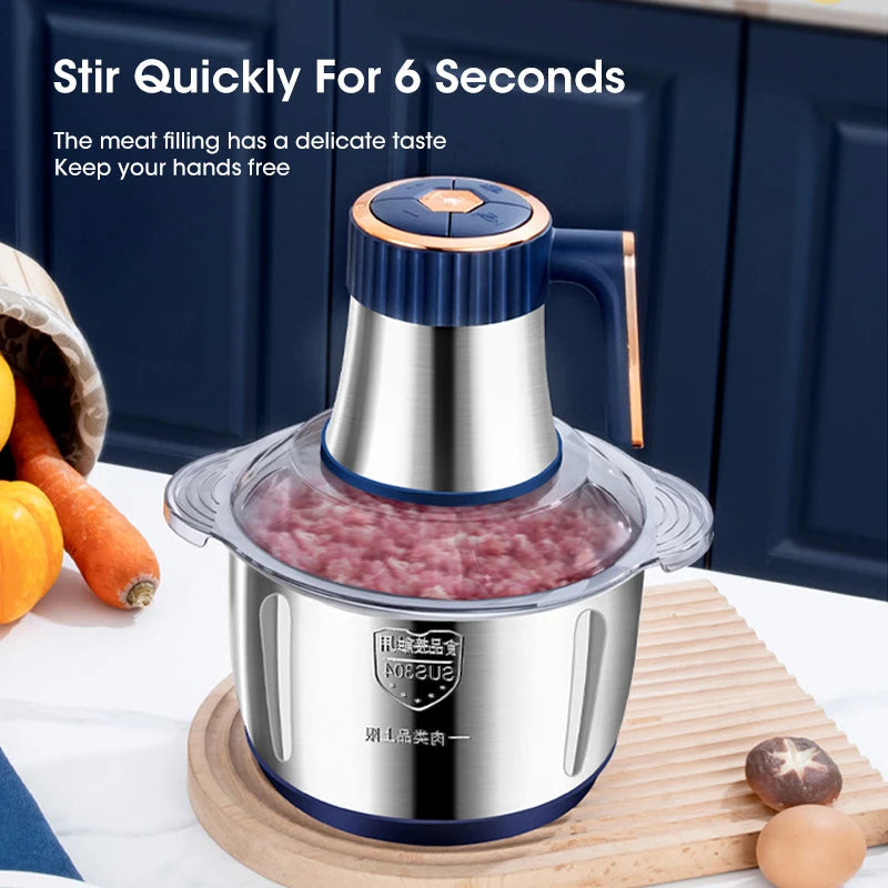 PulseForge 5L Electric Meat Grinder And Multifunctional Food Processor