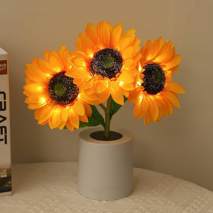 SolFlora Bloom Light Jasna Lampa LED inspirowana słonecznikiem