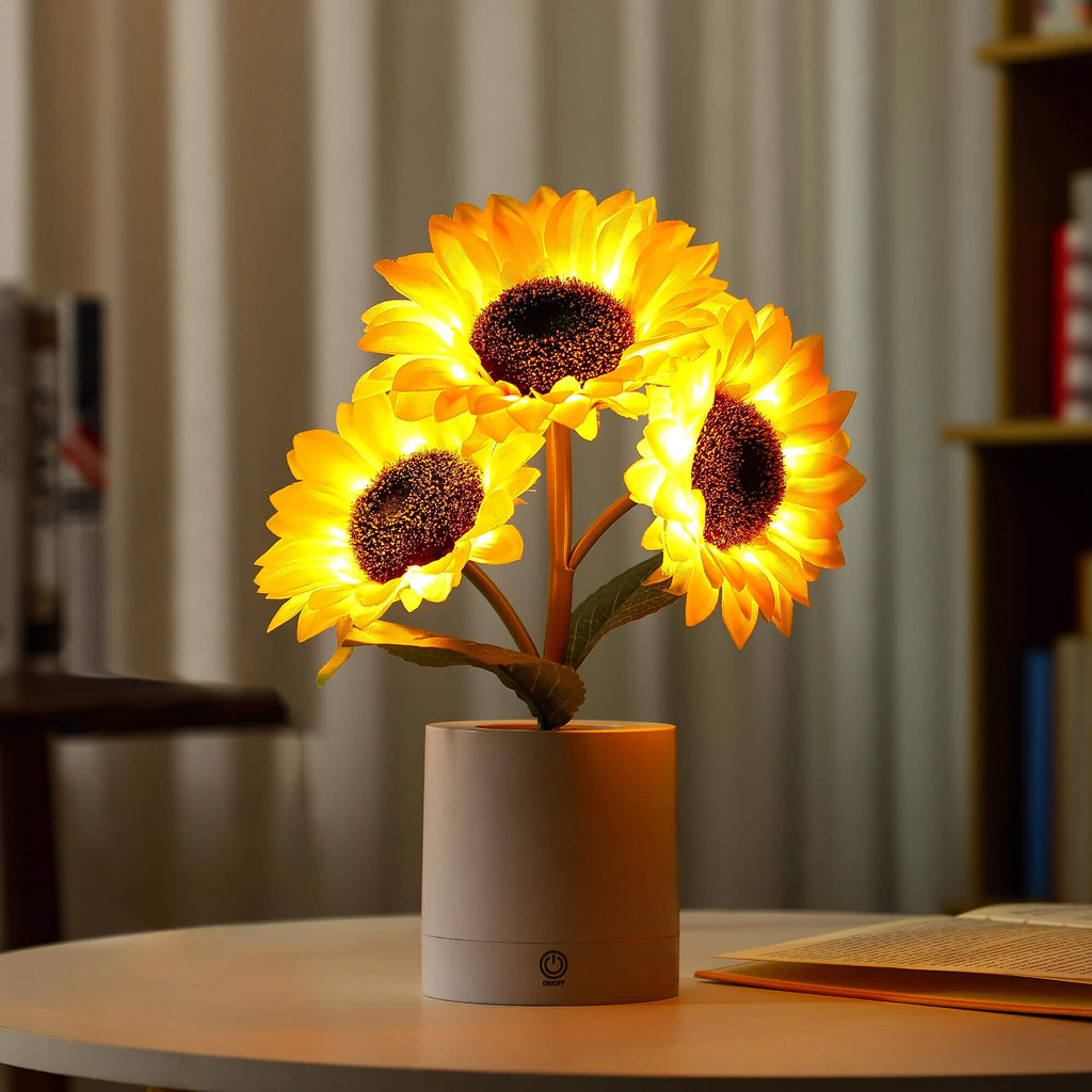 SolFlora Bloom Light Jasna Lampa LED inspirowana słonecznikiem