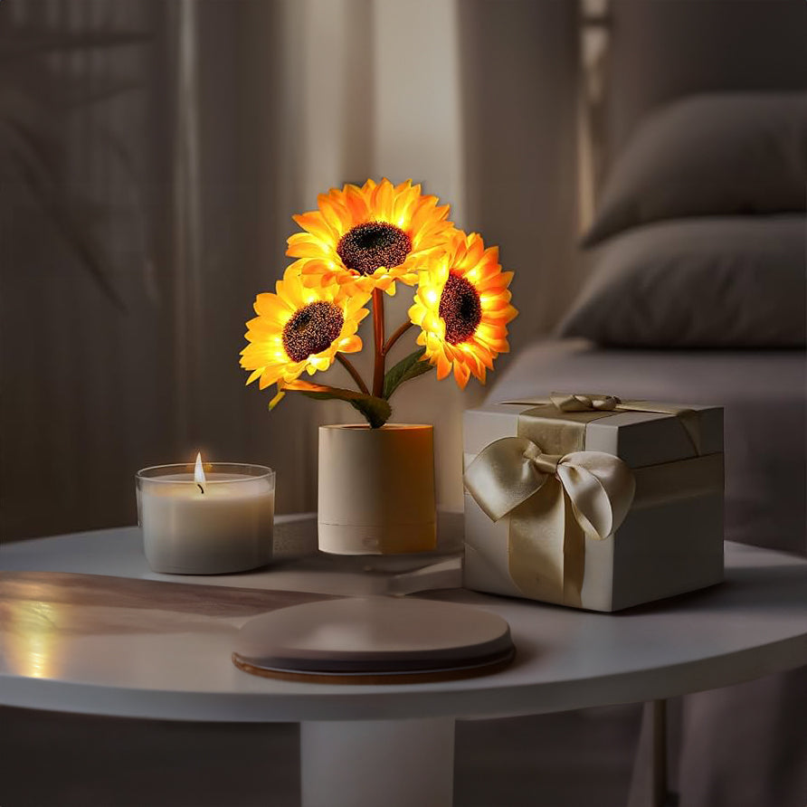 SolFlora Bloom Light Jasna Lampa LED inspirowana słonecznikiem