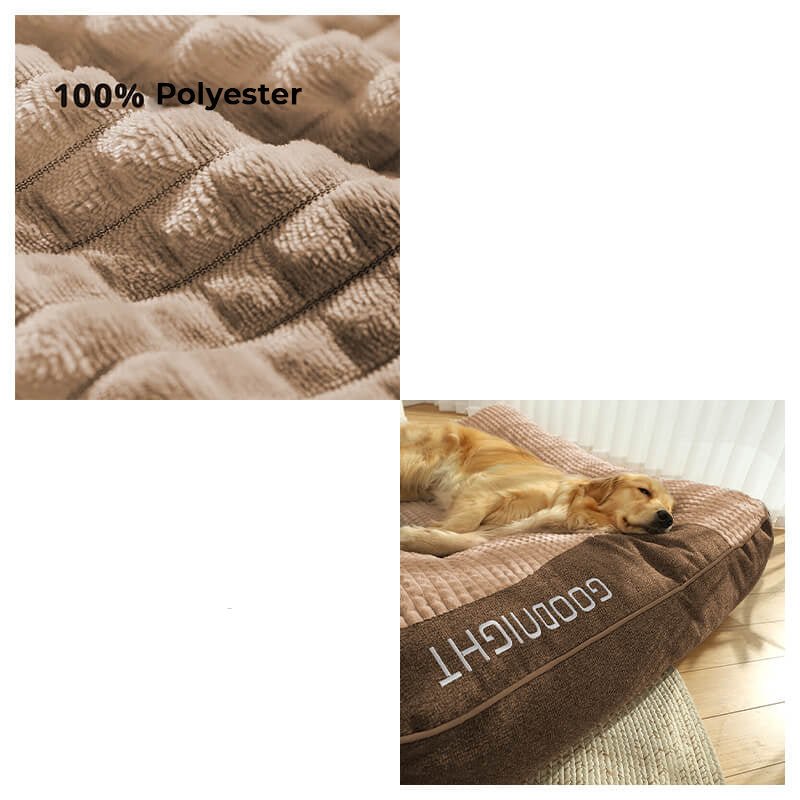 PawNest Large Scratch-Resistant Dog Bed With Orthopedic Spinal Support